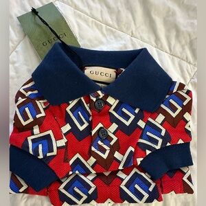 Gucci dog collared shirt